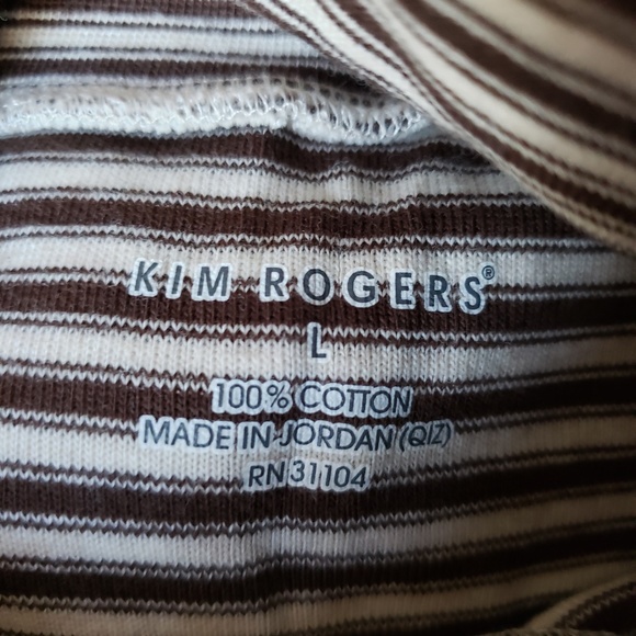 Kim Rogers Striped Mock Turtleneck - Picture 5 of 8